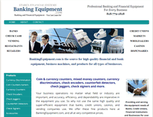 Tablet Screenshot of bankingequipment.com